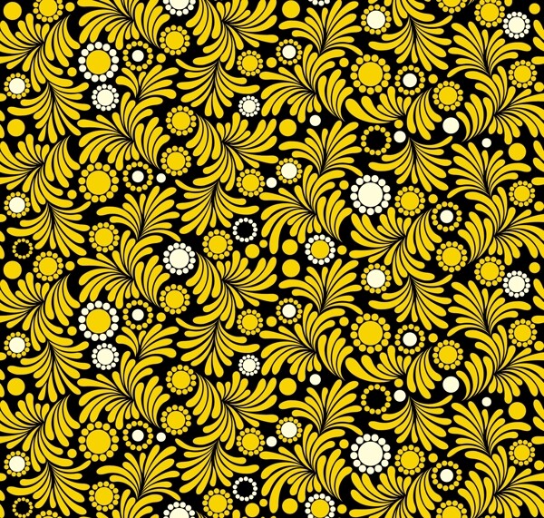 黄色花朵矢量素材