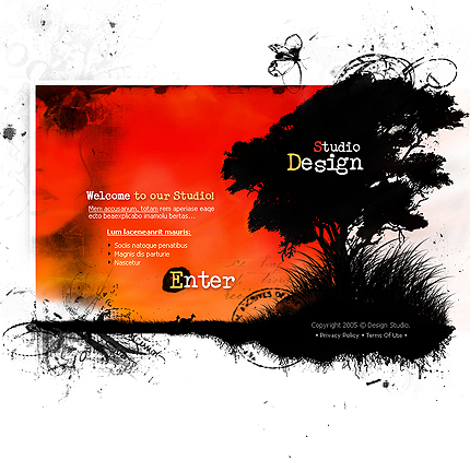 艺术视觉设计网页模板