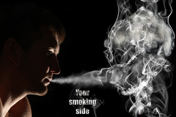 吸烟等于创意广告图片