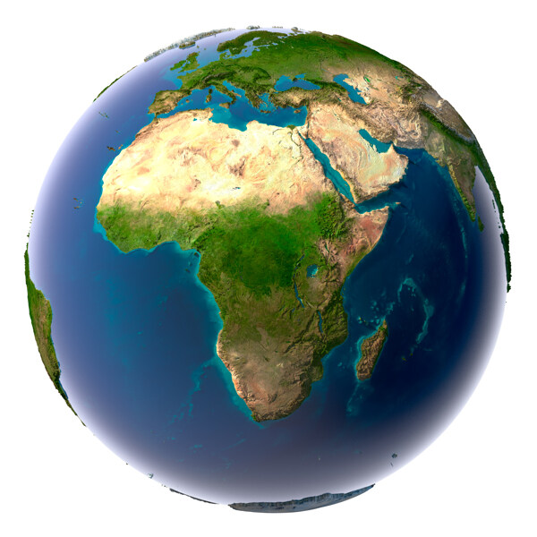 地球上的非洲大陆