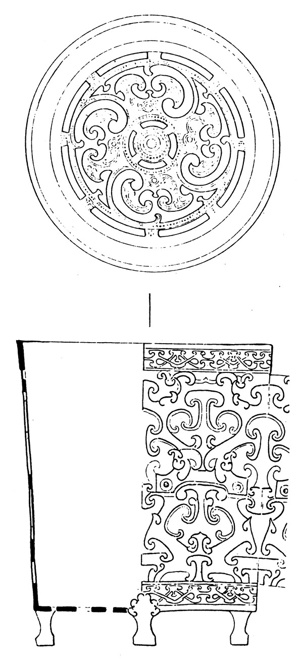 春秋战国图案青铜器图案中国传统图案097
