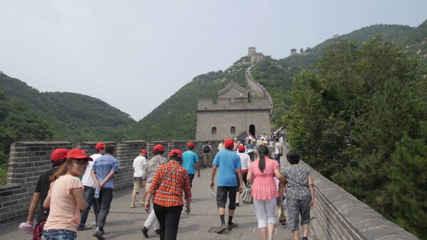 游客对中国股票的视频片段长城间隔视频免费下载