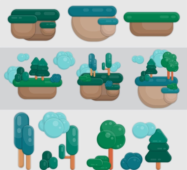 11款创意树木与土地设计