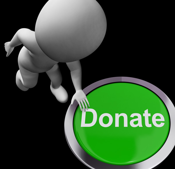 捐赠按钮显示慈善捐赠和募捐