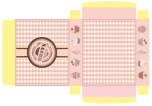 甜品包装盒设计图片