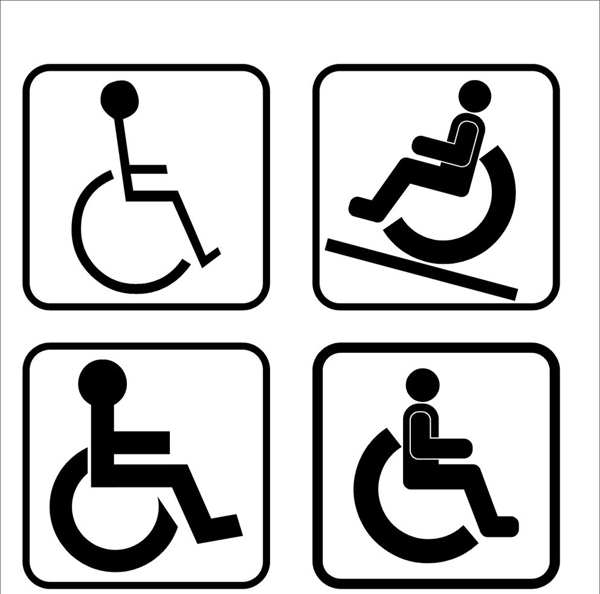 残疾人公共标志图片