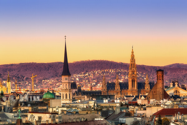 维也纳城市风光图片