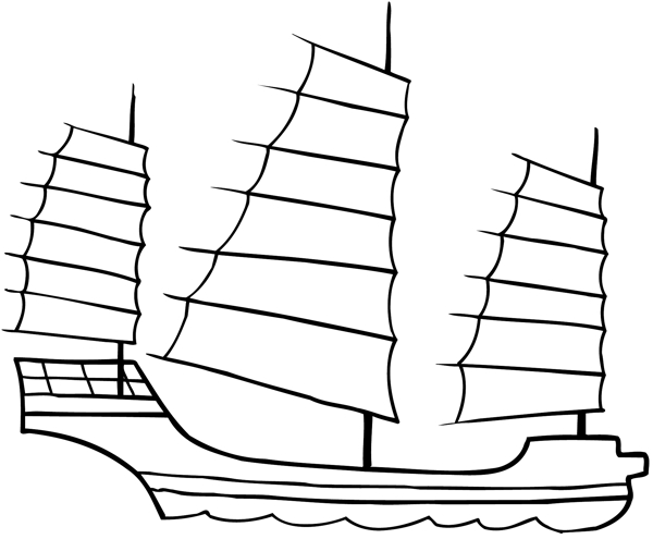 矢量船只水上交通矢量素材eps格式0025