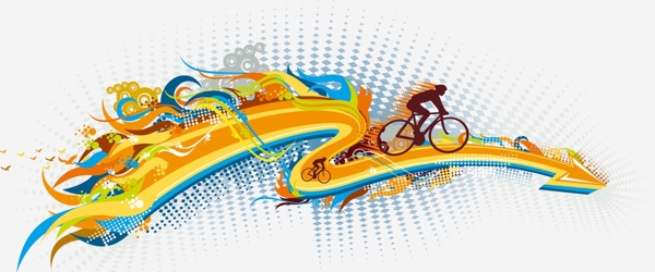 运动插图自行车运动图片