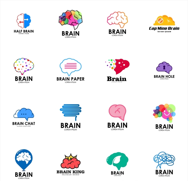 创意大脑icon图标设计