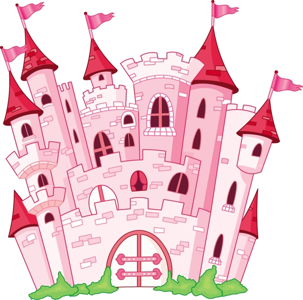 粉色可爱城堡图片