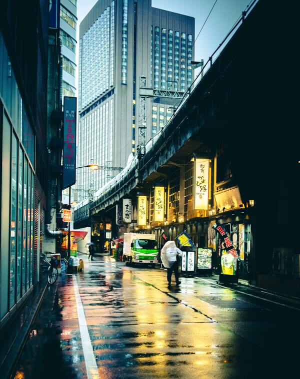 日本街道生活场景