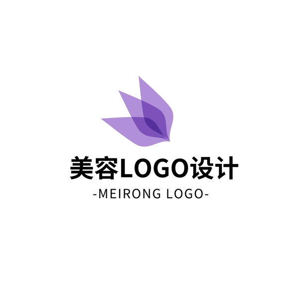 原创简约大气美容美发logo设计