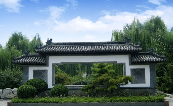 中式建筑园林图片