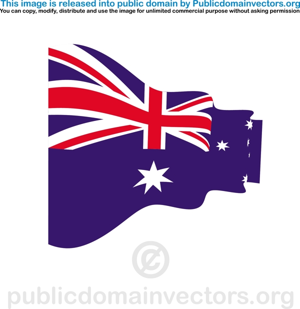 澳大利亚的波形矢量标志