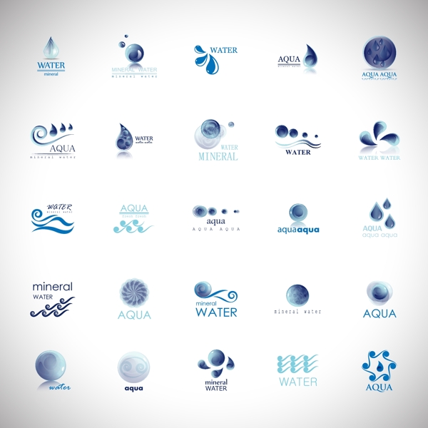 水元素logo标志