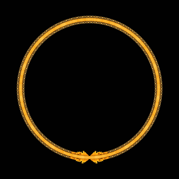 金色黄环古典图案