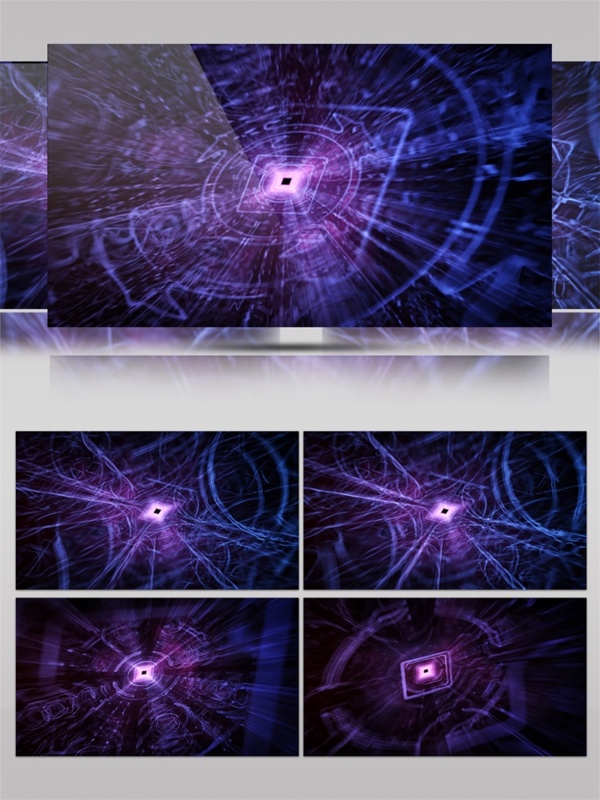 紫色迷幻星光视频素材