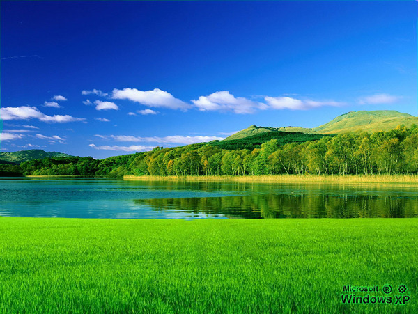 青山绿水风景图片