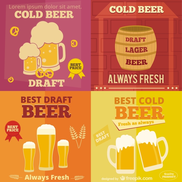 啤酒广告的平面设计