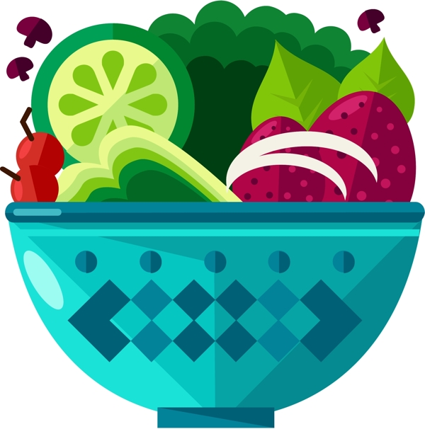 美食插画icon图标