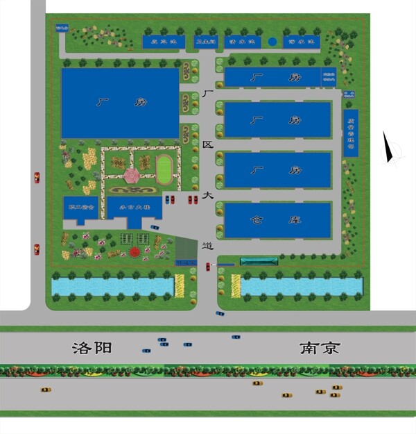 公司绿化图片