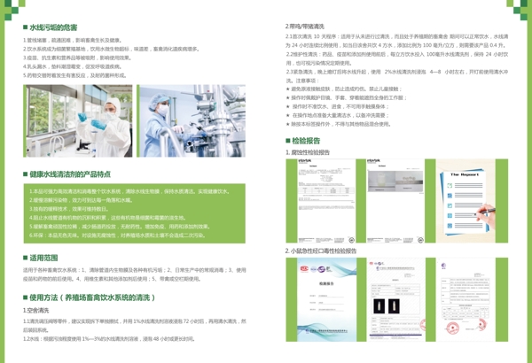 清洁剂简约宣传单页