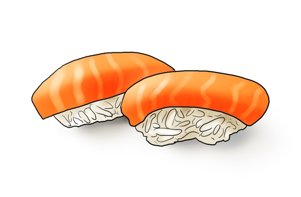 手绘日料肉鱼寿司