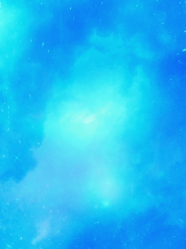 原创绚丽蓝色唯美星空云端背景