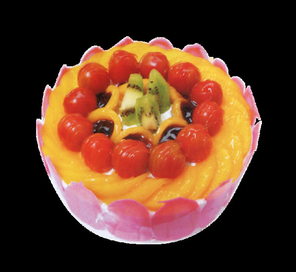 圆形水果蛋糕PNG素材