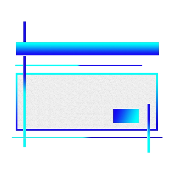 蓝色纹理边框白色背景可商用简约