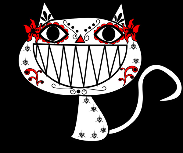 卡特里娜彩色微笑的猫