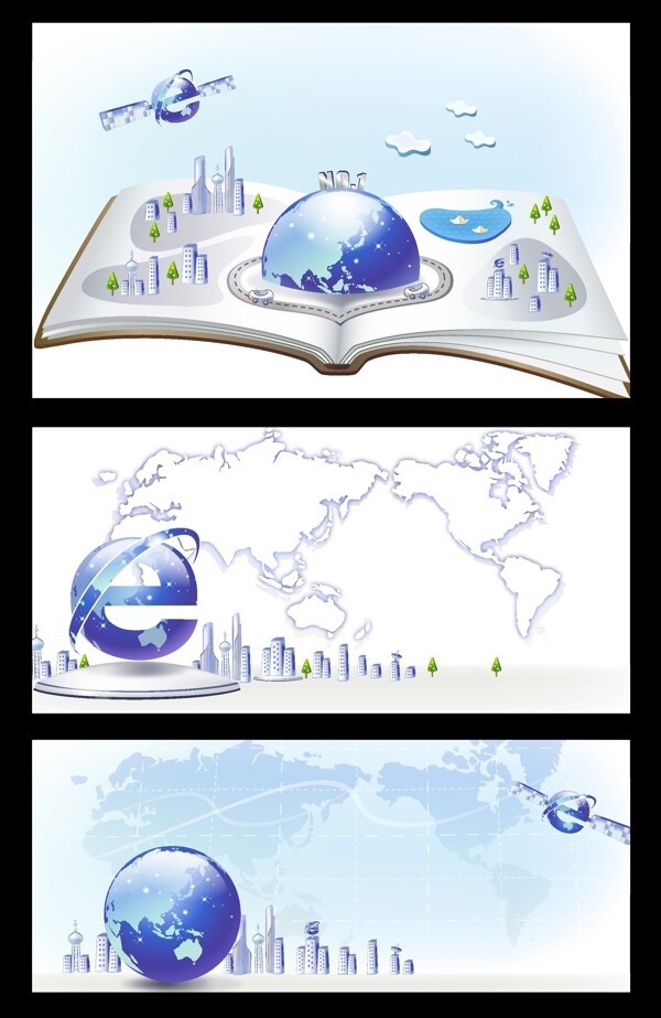商务地球商务背景图片