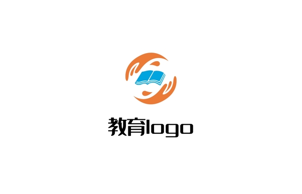 圆形简约大气创意教育行业logo标志设计