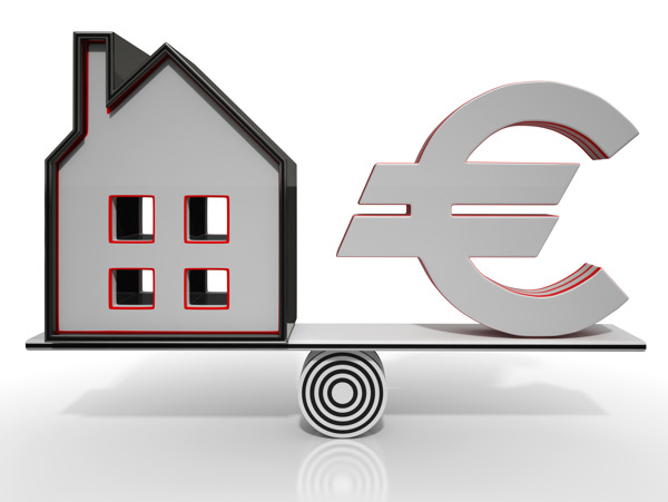 房子和欧元平衡表明投资