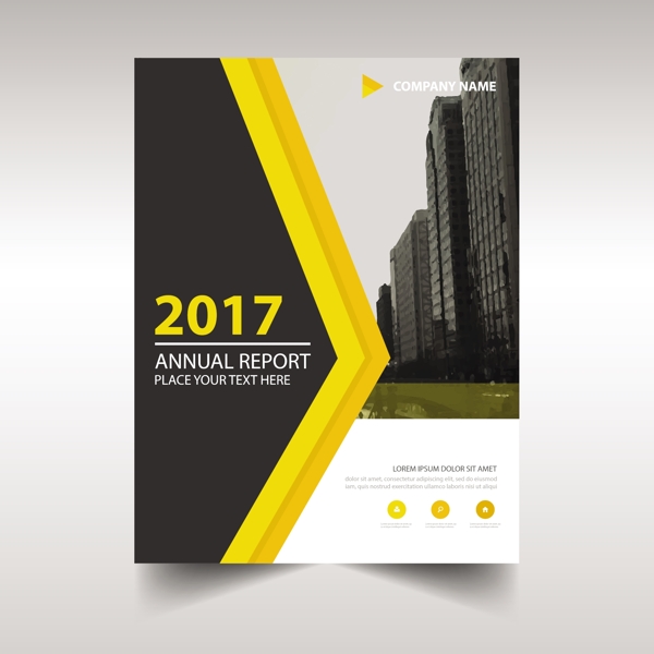 2017年度报告的封面及黄色细节
