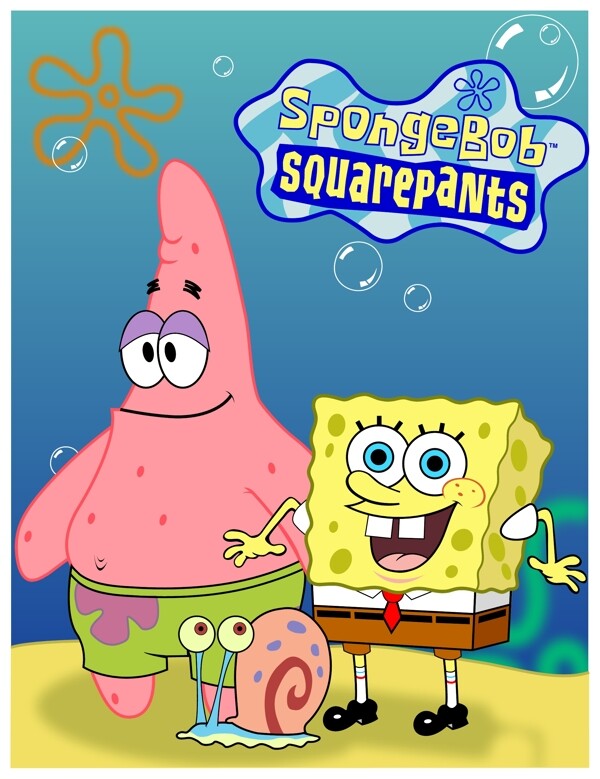 SpongeBobSquarePantslogo设计欣赏SpongeBobSquarePants卡通片标志下载标志设计欣赏