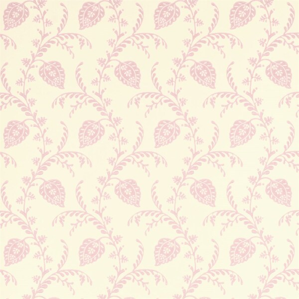粉米色花朵图案壁纸