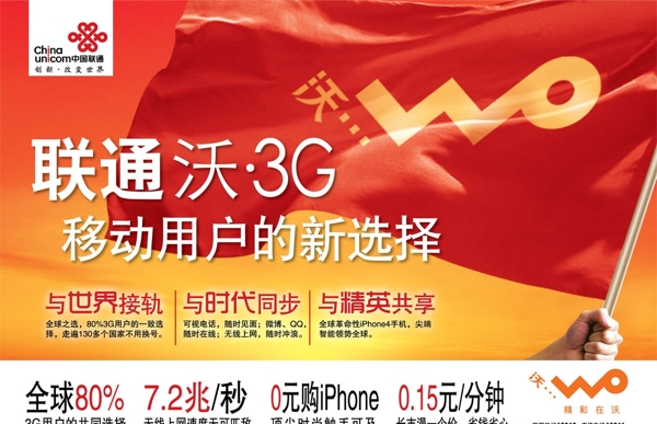 联通沃3G底图合层图片