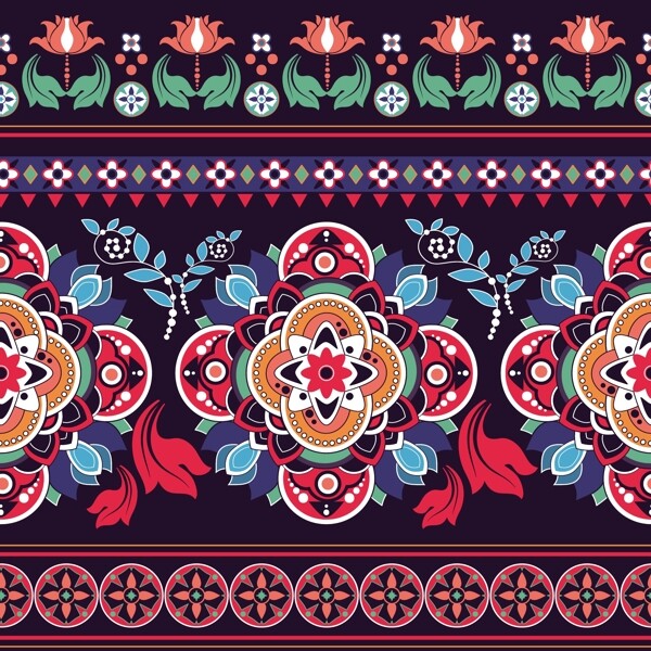 少数民族传统花纹图案