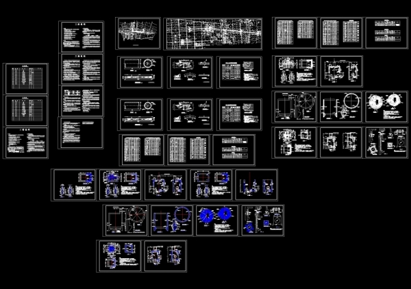 顶管施工图及结构图纸CAD机械图纸