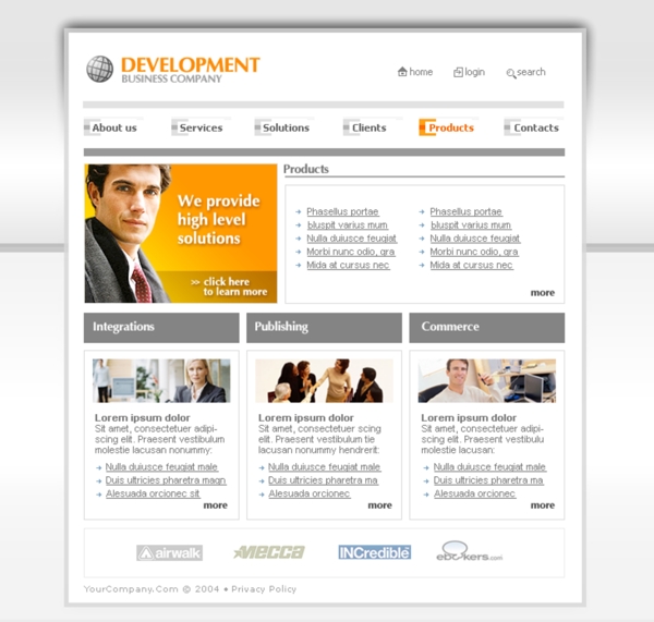 商务策划企业网页模板