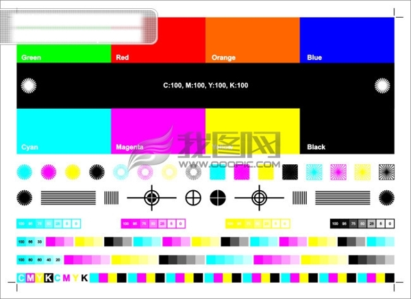 印刷色标矢量图