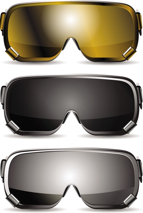 滑雪眼镜设计素材