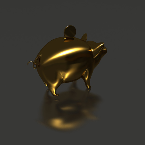金色的小猪银行