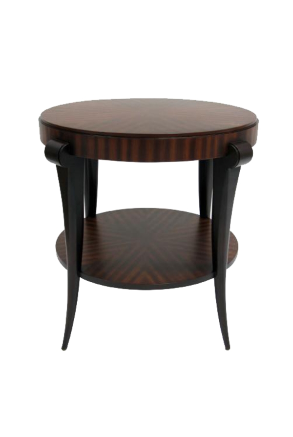 双层圆形木质桌子设计