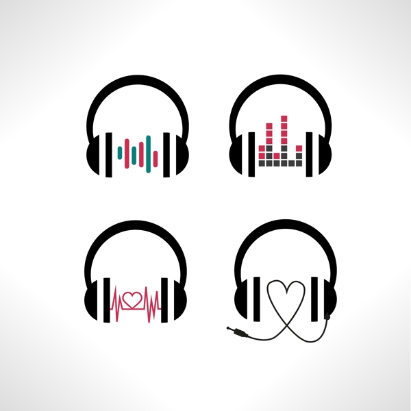创意耳机logo设计
