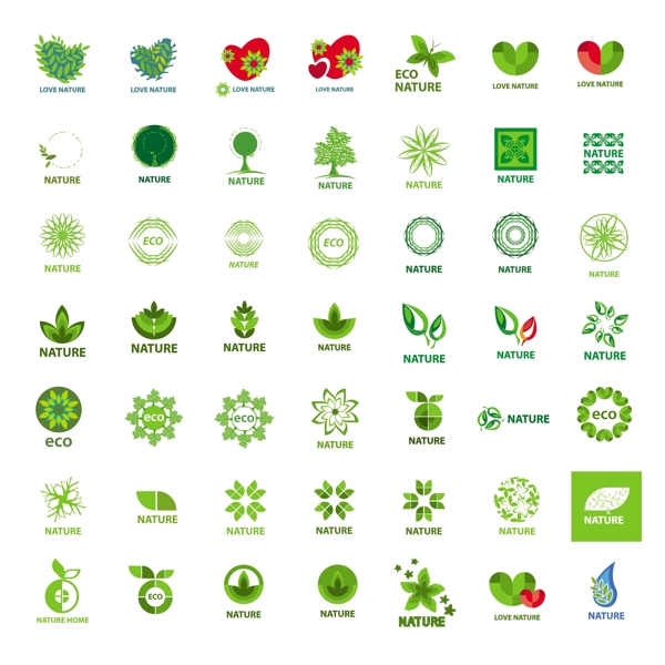 绿色环保健康logo