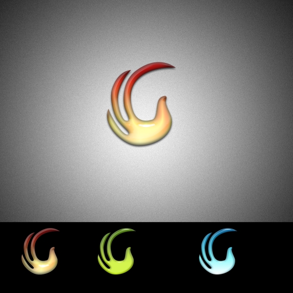 凤凰水晶logo设计图片