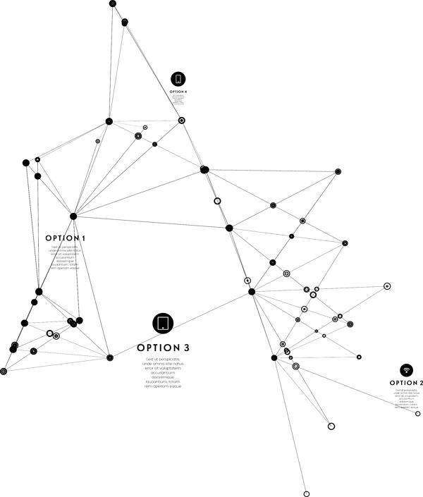 网络科技商务网状点线背景图